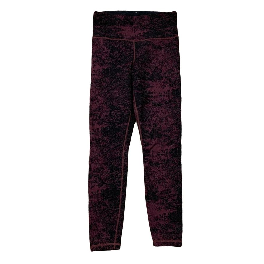 🟢 ATHLETA Womens Size Medium Compressed Fitted Athletic High Rise Leggings